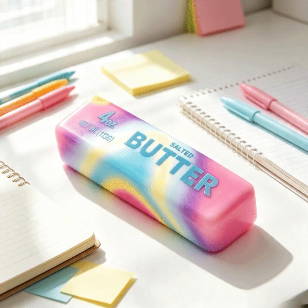 Slow Rising Cheese Stick Squeezing Toy Slow Rebound Butter Stick Fidget Toy Pressure Reduce