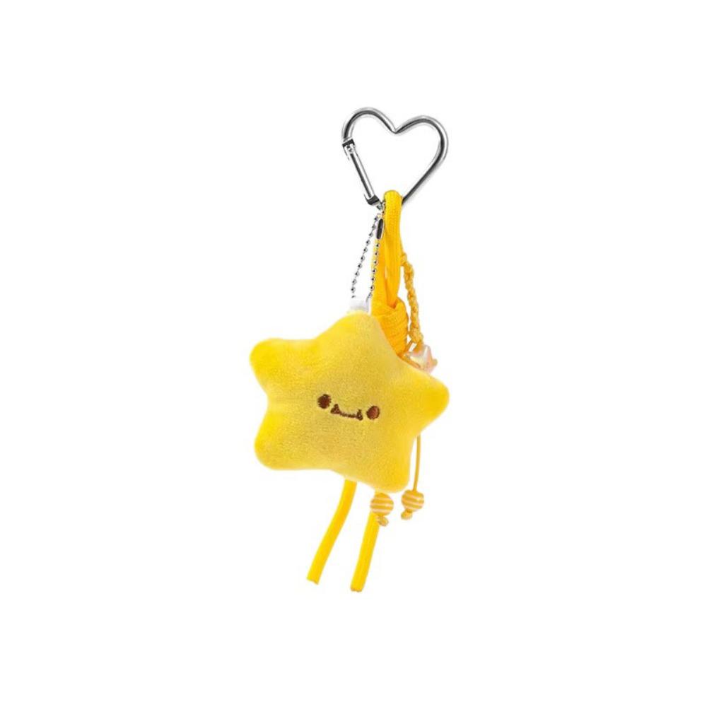 Cartoon Plush Star Keychain Heart Keychain Chirping Star Pendant Star Doll Pendant  Birthday Gift