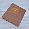 3 Hole   Album Paper Money Banknote Collection Book PU Leather Cover Collecting Holder