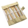 Suit 7pcs Portable Travel Cutlery Ecofriendly Fork Spoon Set Include Reusable Bamboo Slice Chopsticks Straw Cleaning Brush Set