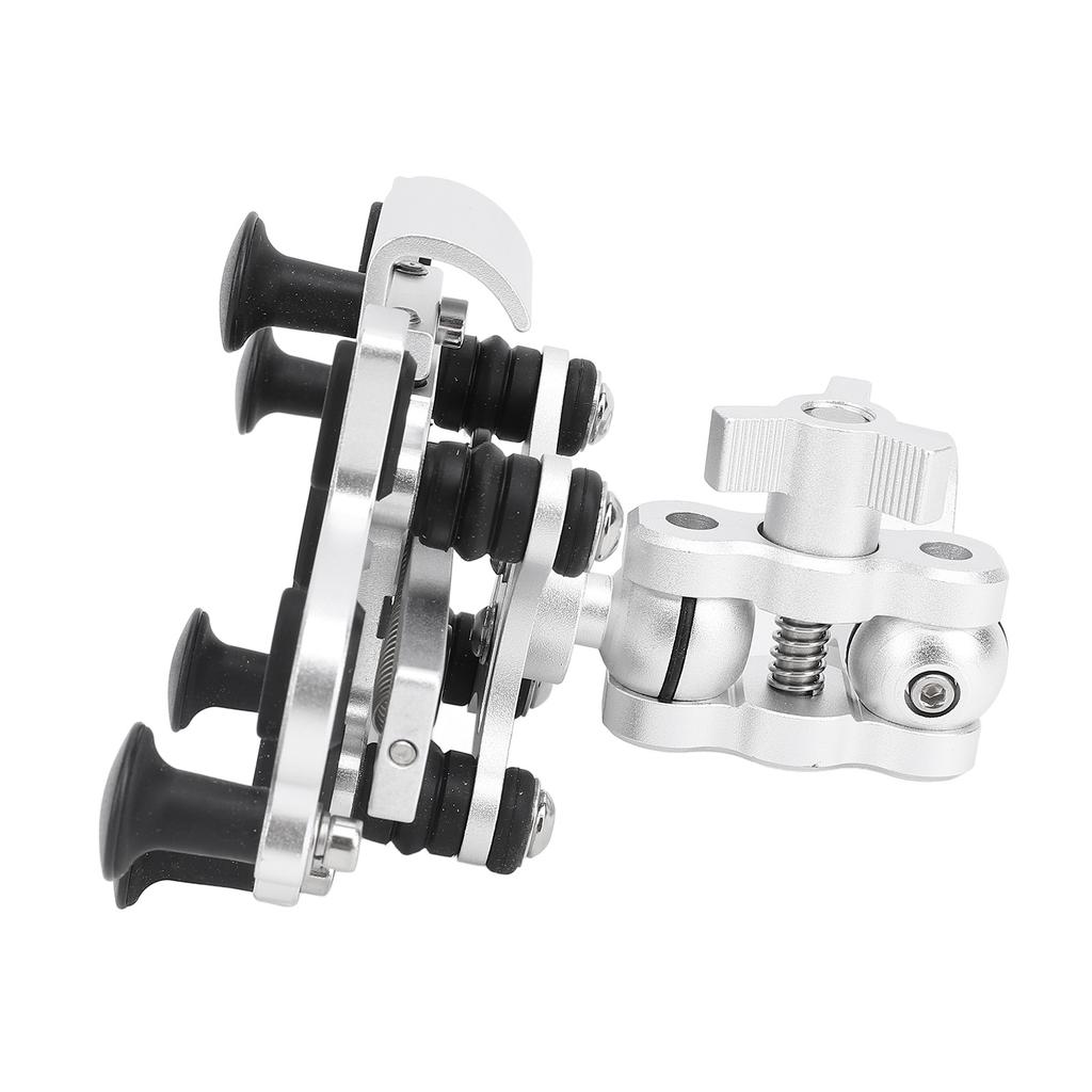 Motorcycle Phone Mount 5 Claw Rotatable Shock Absorbing Silicone Pads Motorcycle Handlebar Phone Holder