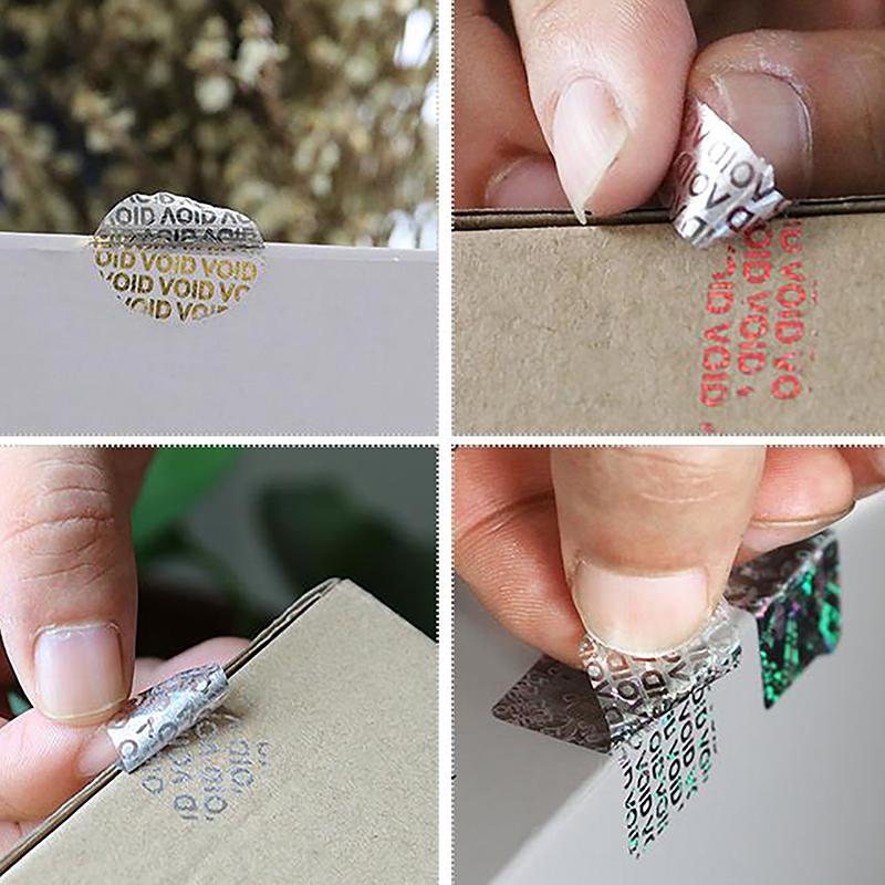 50 шт. Наклейка с защитой от гарантии, защитная пломба, хрупкая бумага, защита от несанкционированного доступа, гарантия, аннулирование, наклейки, самоклеящаяся этикетка