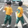 Boys' Suits Children's Clothing Two-piece Suit Summer Fashion Children's Korean Style Handsome Casual Short-sleeved