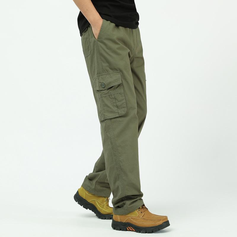 Мужские повседневные брюки-карго, походные спортивные штаны на открытом воздухе, эластичный пояс, свободные брюки для бега с несколькими карманами