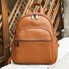 Fashionable Soft Leather Commuter Backpack Large-capacity Travel Bag and Schoolbag