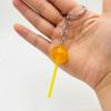 3D Food Lollipop Keychain Jelly-colored Candy Key Rings Lovely Simulation Lollipop  Jewelry Gifts