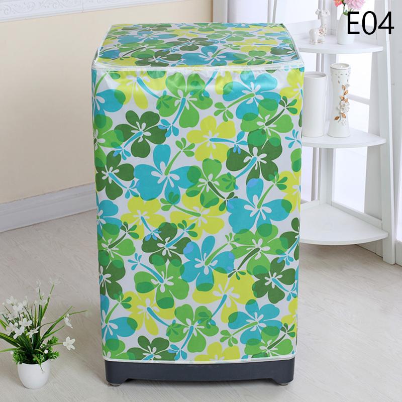 Top Load Washing Machine Cover Dust Cover Printing Dryer Cover Waterproof Sunscreen Multifunction Washroom Household Supplies