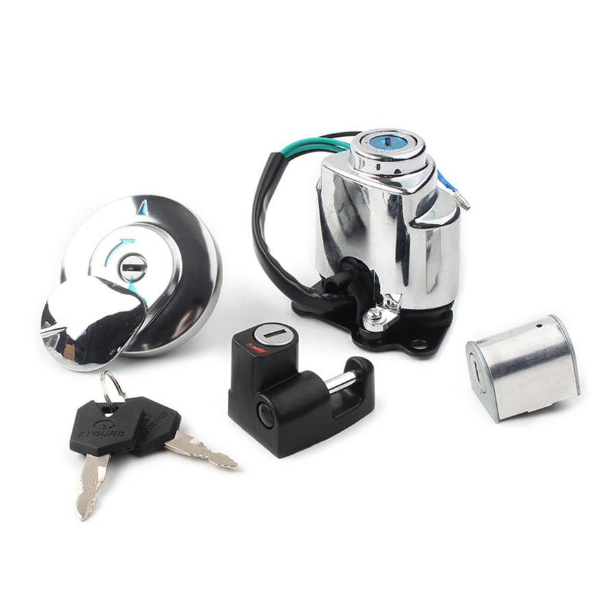 Комплект замка зажигания, крышки бензобака и шлема для Honda VT250 Shadow VLX VT 400 600 750