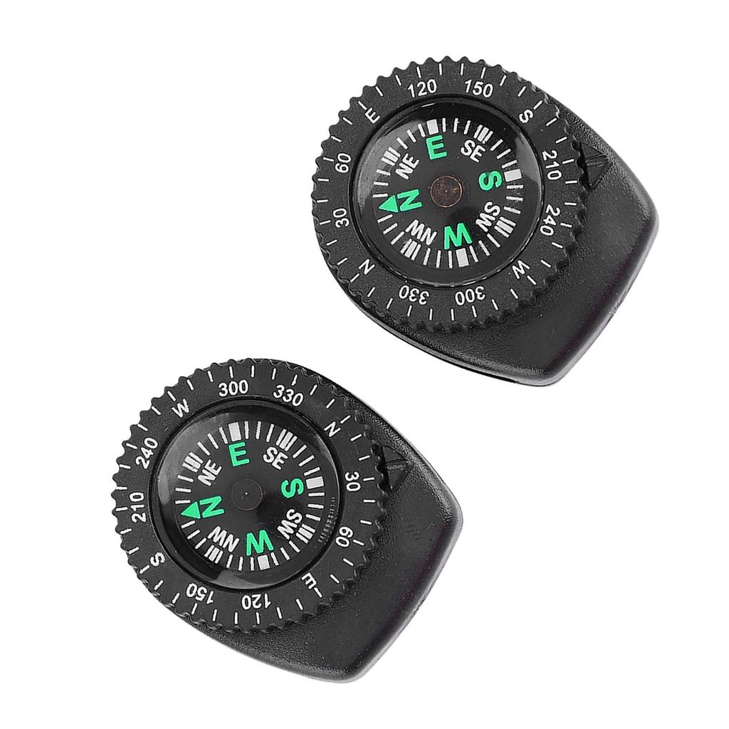 2pcs Portable Watch Band Slip Slide Navigation Wrist Compass for Camping Boating