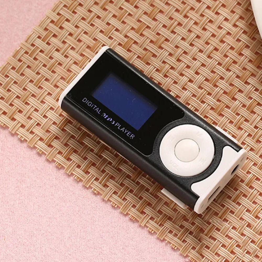 Metal Clip USB MP3 Music Players with LCD Screen Student Walkman Listen Music