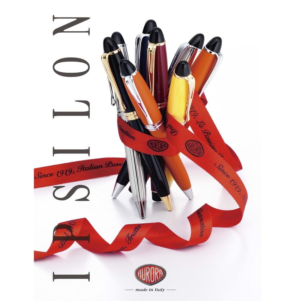 Aurora Шариковая ручка Epsilon Satin Rose Gold Black Оригинальный импортный продукт на масляной основе B30-PN