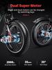 The new 2026 Aike 2000W electric motor with 48V 25AH battery, full suspension shock absorption, off-road electric bicycle.