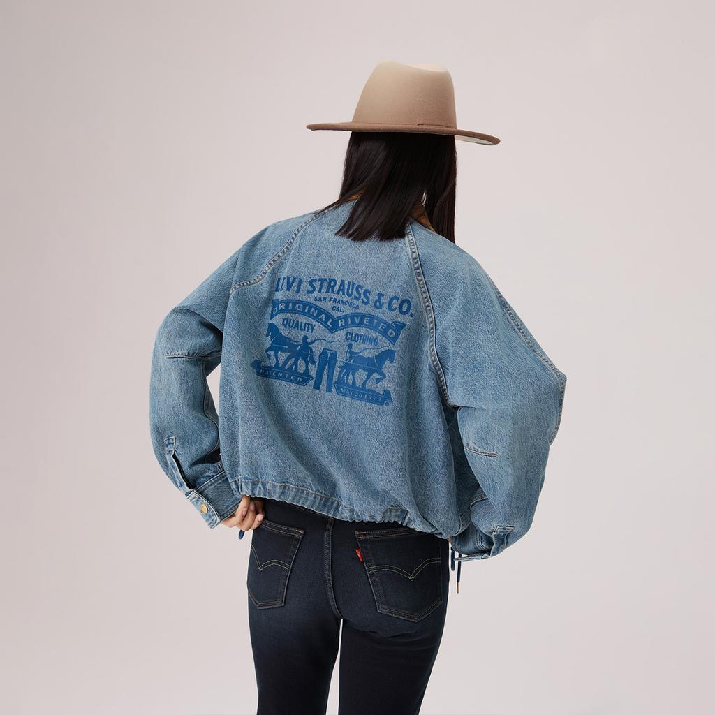 Levis Год Лошади Ограниченная Серия Свободный Винтажный Стиль Удобная Куртка Женские куртки 006R5-0001