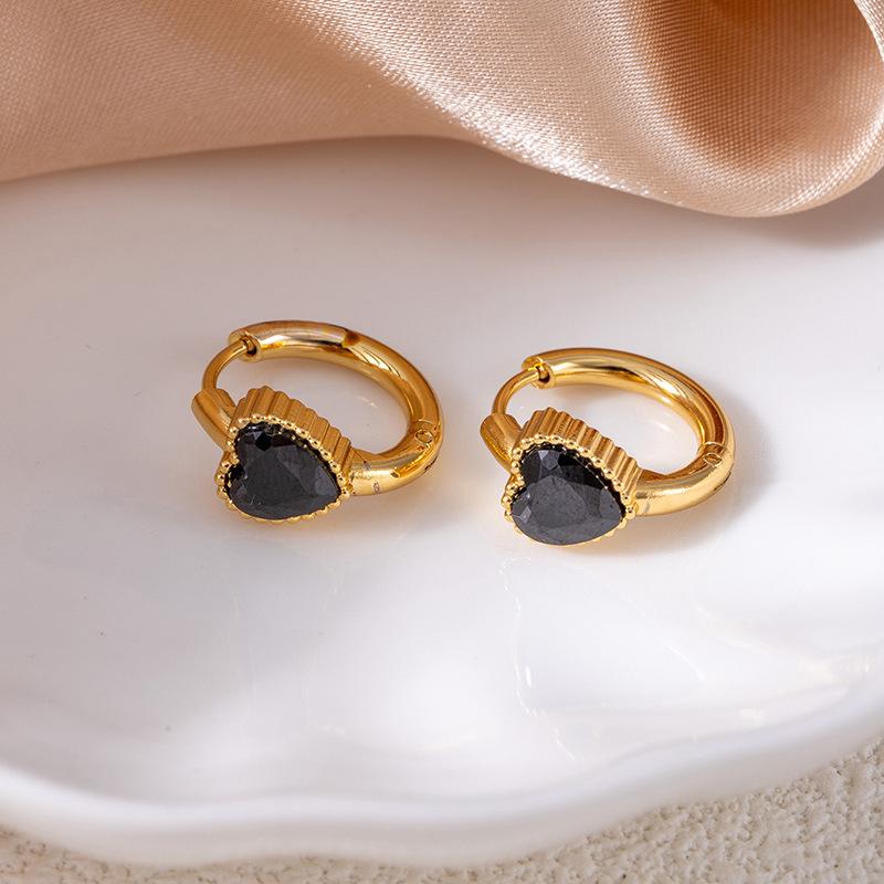 Высококачественные серьги-звезды из нержавеющей стали с винтажными изумрудами и цирконами