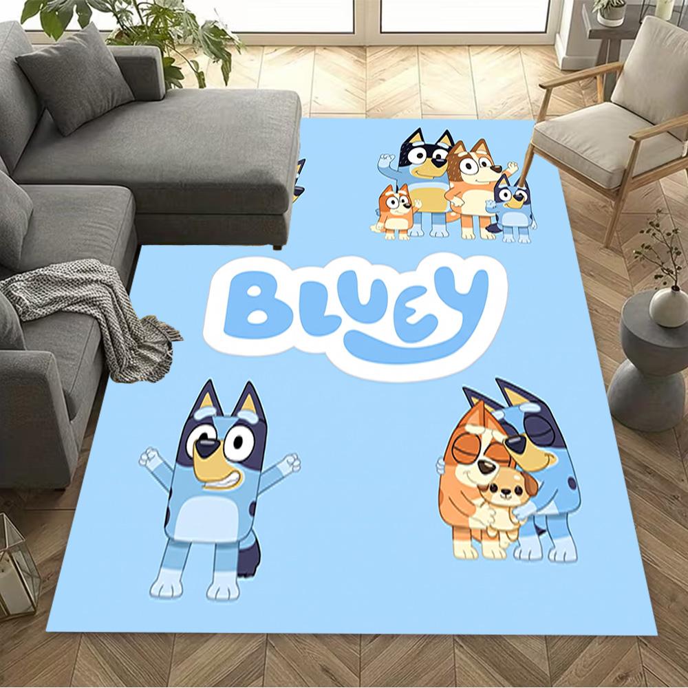 Bluey Family Adventure Carpet Design for Foyer Decorate room Bedrooms Dormitory Anti-slip Rug Office home decor Gift for Festivals