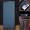 Business Magnetic Flip Leather Case For iPhone 16 15 14 Pro Max 13 12 11 Pro XS Max XR X 8 7 Plus SE 2024 Mini Card Phone Cover