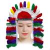 Головной убор с перьями для взрослых и детей