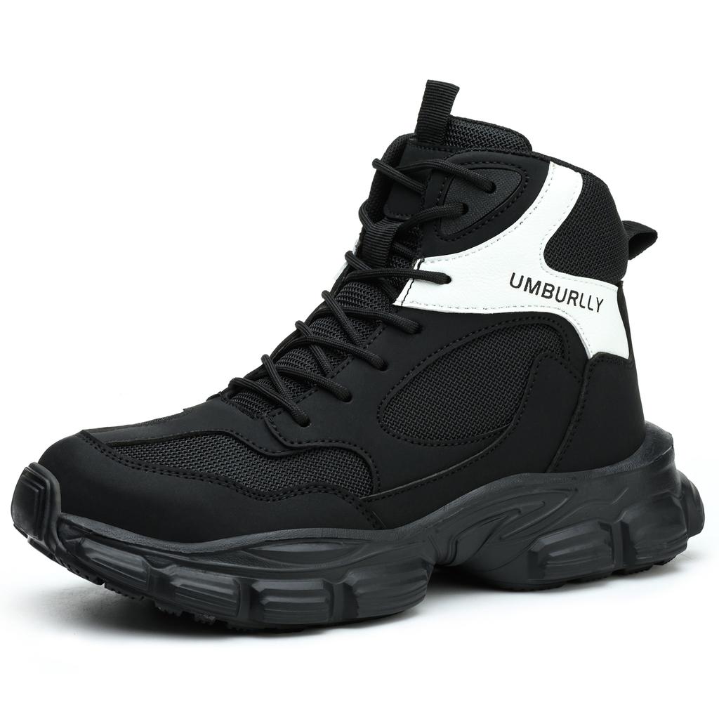 Women'S High Top Work Safety Boots Steel Toe Shoes Anti-Smash & Anti-Puncture Boots - Stylish, Lightweight For Logistics Work