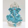 Silver Plated Ganesh Idol for Car Dashboard God Ganesha Idol for Home Decor Ganpati for Gift 3.5 Inches