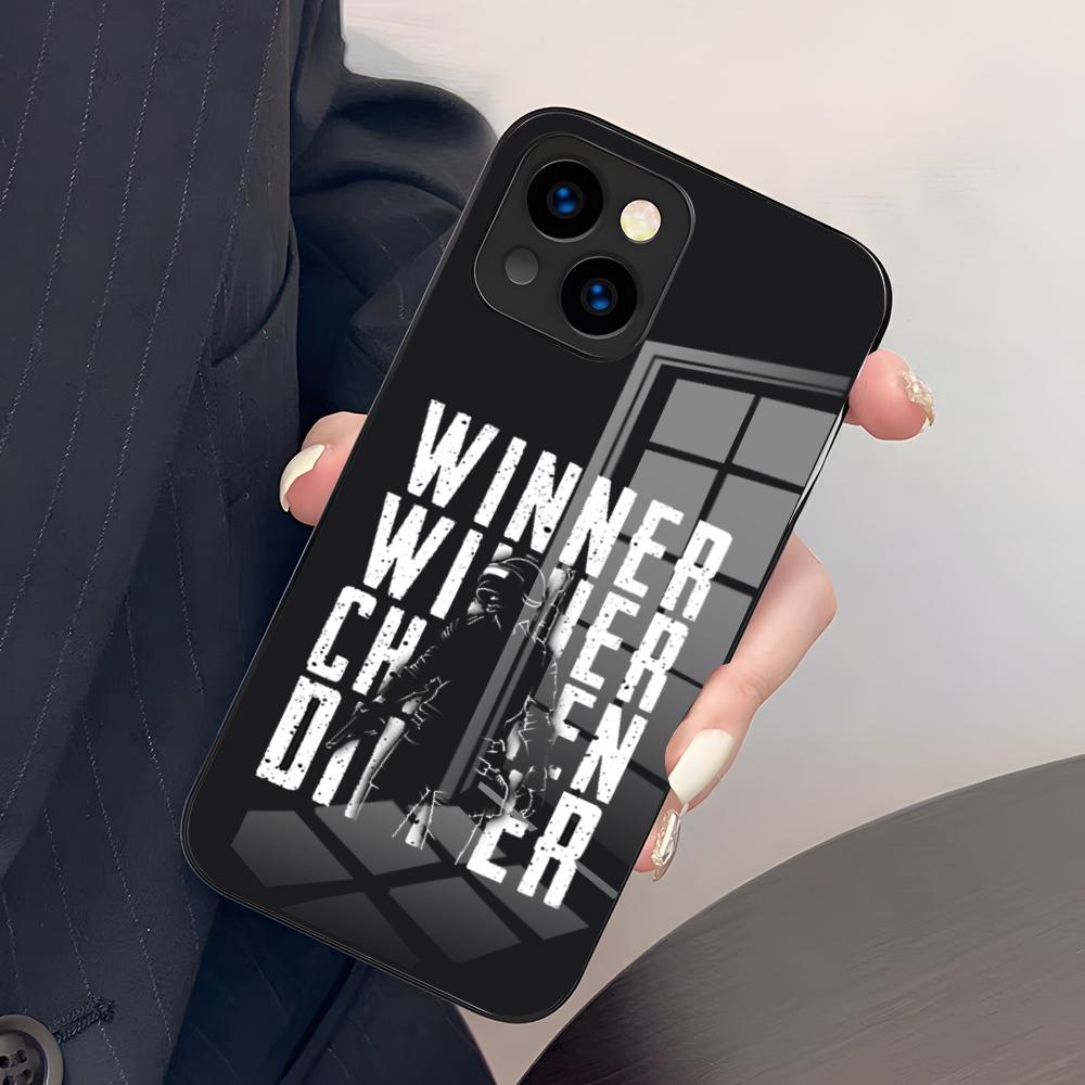 Чехол для телефона PUBG Winner Chicken Dinner Для IPhone 17 Pro Max 15 Pro 16 14 Plus 12 13 Mini 11 Pro Ударопрочный Стеклянный Чехол
