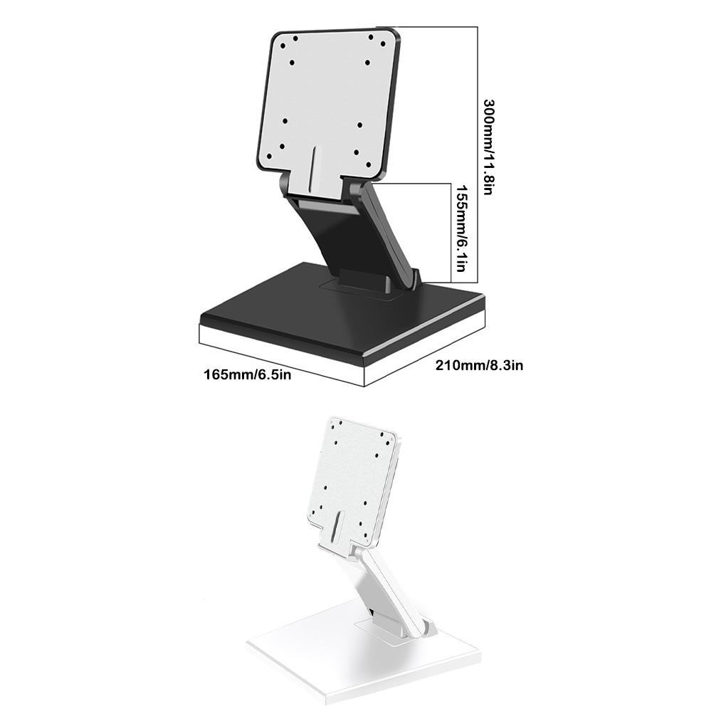 Computer Monitor Stand Bracket 75*75mm VESA Desktop Foldable PC LCD Mount Holder Upright Hanger Computer Support for 14-24 Inch