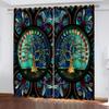 3D Print Modern Art Colourful Prints Living Room Curtains 2 Pieces Fashion Shading Window Curtain For Bedroom Decor