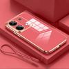 Note13 Luxury Plating Lanyard Silicone Case On For Xiaomi Redmi Note 13 Pro 4g 5g 13pro Plus Poco X6 M6 Soft Cover Redmi13 13c