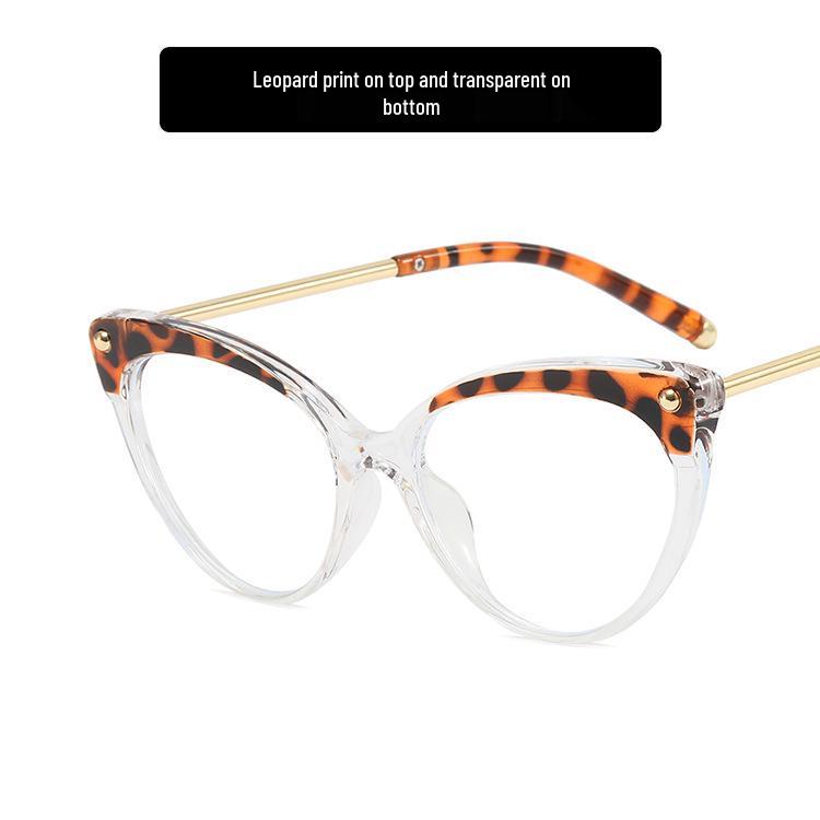 Оправа для очков TR90 в стиле ретро «кошачий глаз» с защитой от синего света для женщин