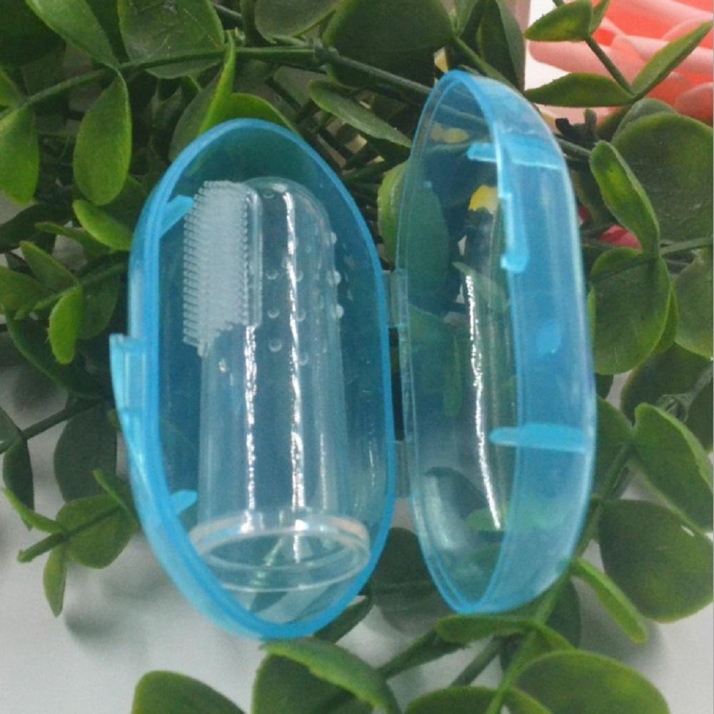 Supplies Soft Bristles PP Storage Box Pet Teeth Cleaning With Case Dog Toothbrush Finger Toothbrush