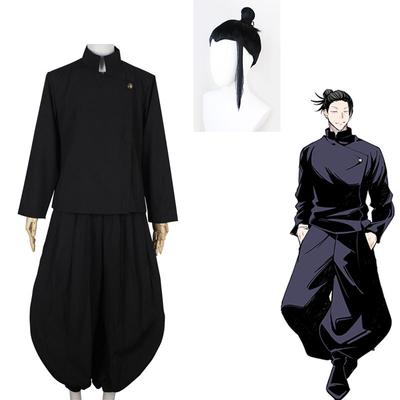 Костюм для косплея Jujutsu Kaisen Geto Suguru, аниме, школьная форма, парик, костюм на Хэллоуин для взрослых