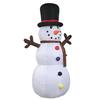 Inflatable Christmas Snowman Decor Inflatable Snowman Outdoor Christmas Garden Decor Manual Inflation with Branches Holiday Indoor/Outdoor Party Garde