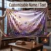 Butterfly Theme Throw Blanket Custom Name Text Personalized Blanket Soft Cozy Blanket for Home Sofa Bed