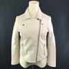 CROON A SONG Goat Leather Double Riders Jacket Full Zip Greige Women's S(USED)