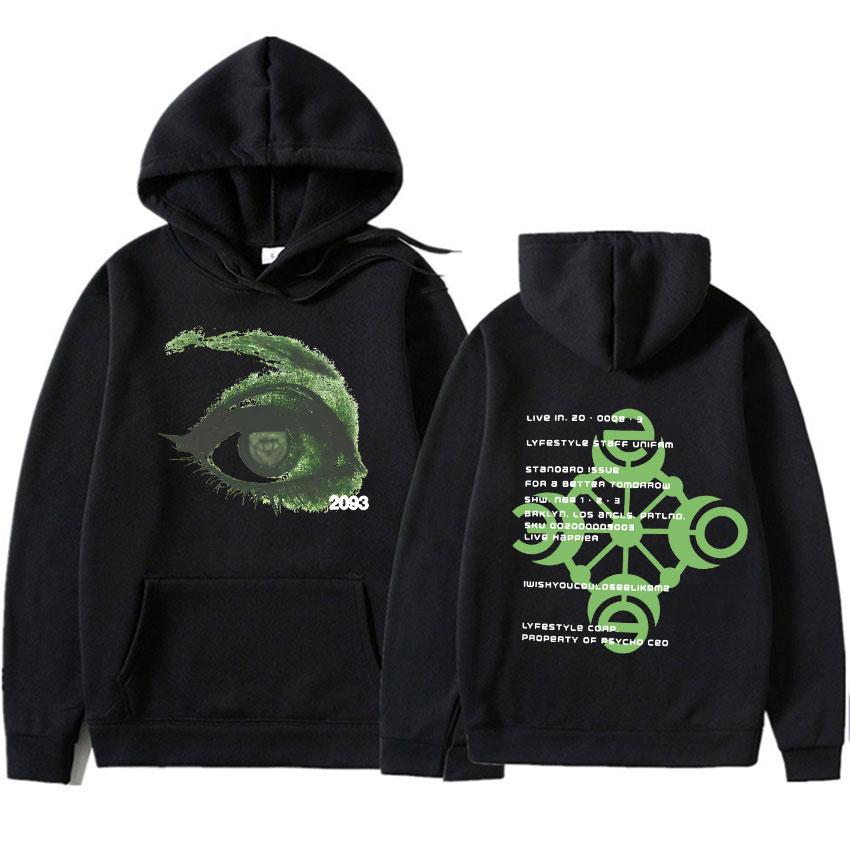 Худи с принтом глаз Yeat Lyfestyle 2093, мерч альбома, пуловеры, модные толстовки, мужской повседневный топ Y2K, эстетика, длинный рукав