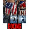USA America United States Flag Boxing Muay Thai Kickboxing Shorts 3D Print Training Unisex Men Women  Fitness Gym Sport Workout Casual Streetwear
