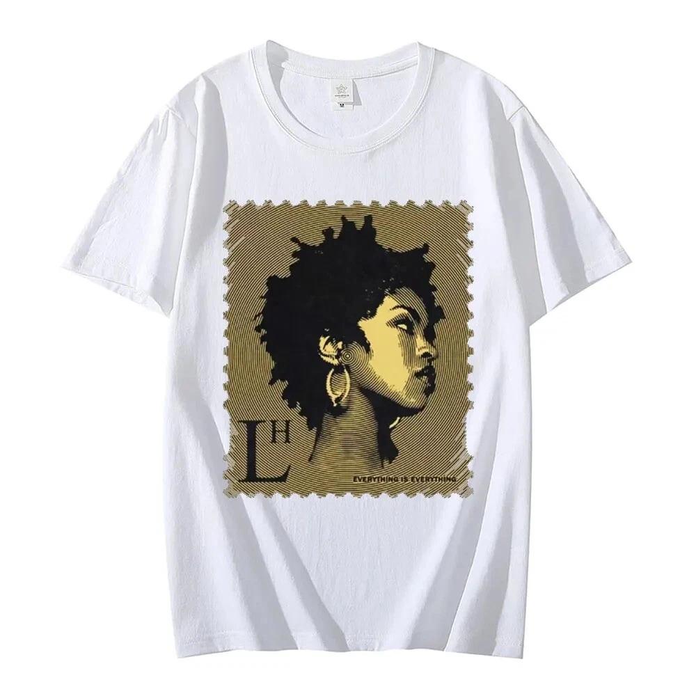2026 Lauren Hill Rap Singer Music Album Pattern Tshirt Unisexs Tshirt Summer New Product Suitable For Both Unisex And Unisex