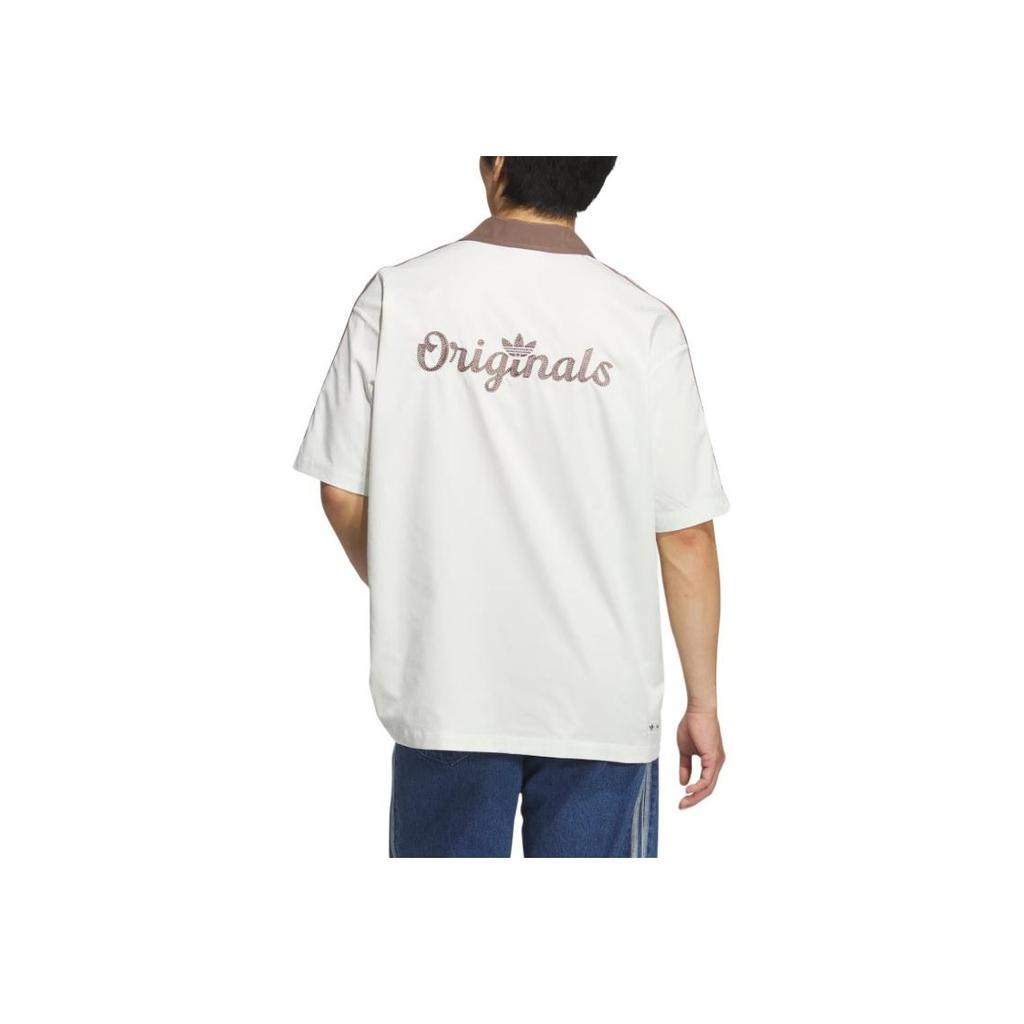 Adidas Коллаборация Originals X Disney Боулинг SS25 Мода Универсальная Рубашка-поло Свободного Кроя Унисекс Рубашки KG6690