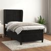 3129197 vidaXL Divan Bed with Mattress Black 100x200 Cm Velvet