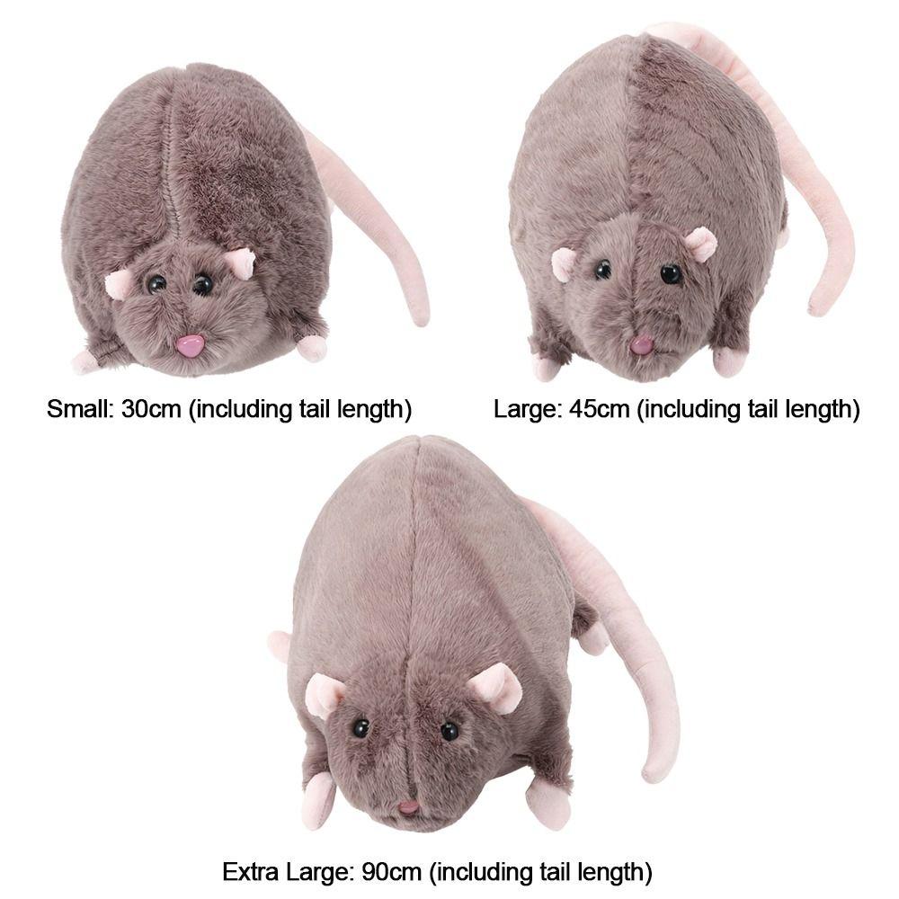 Plush Flower Branch Rat Doll Cartoon Animal Figure Cute Mouse Doll Kids Gift Birthday