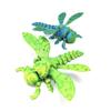 Articulated Dragonfly Figure with Movable Wings - Transformable and Realistic 3D Printed Toy Ornament Gift