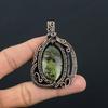Гелиотроп 999 Медная проволока, оплетенная кулон Ручная работа Драгоценные камни Ювелирные изделия, Подарки для жены Совершенно новый кулон
