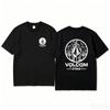 Мужская футболка Volcom с коротким рукавом Свитшот Хип-хоп Мода Повседневная Уличная Для улицы Весна и Лето Спортивная одежда Одежда