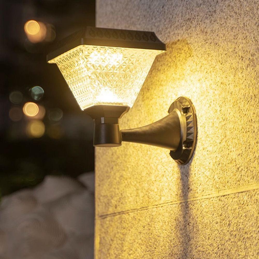 LED Lighting Outdoor Wall Light Solar Powered Staircase Light Simple Corridor Lamp  Yard Lighting