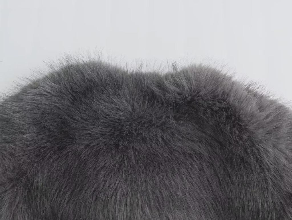 Женская короткая шуба из искусственного меха - европейский и американский стиль, универсальный характер (6318261)