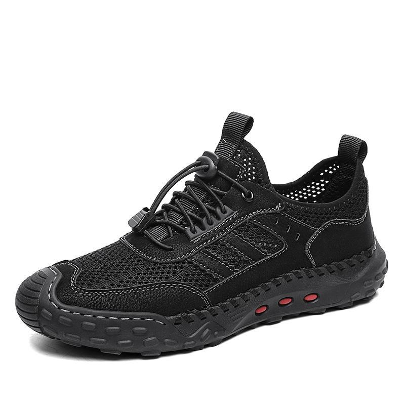 Casual mesh breathable shoes 38-46 breathable leather hollow thin mesh sports