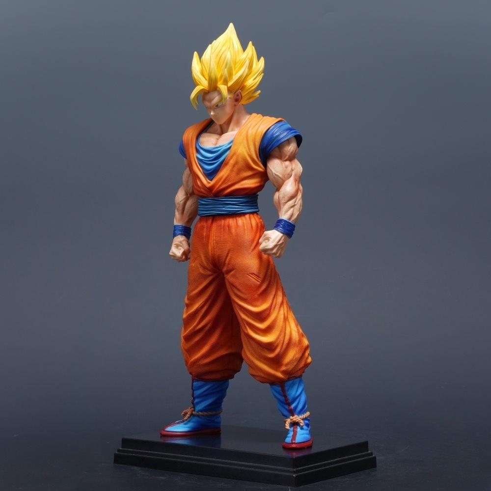 31 см/12,2 дюйма Аниме Фигурка Dragon Ball Супер Сайян Гоку Фигурки Действия ПВХ Статуя Настольное Украшение Коллекционная Модель Игрушки Подарки 2 Круглых Сенсорных