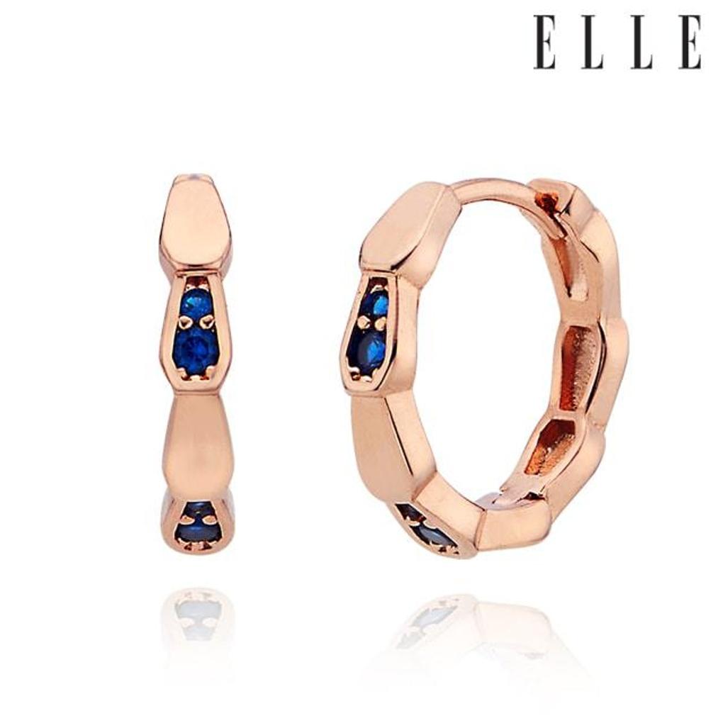 14K Cubic Point One-Touch Earrings (Gold Filled) ELGPEE506