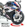 Масштаб 1/9 S1000RR, модель мотоцикла из сплава, литая под давлением машина, звуковой свет, коллекция для любителей автомобилей, детский подарок на день рождения, металлические игрушки для мальчиков