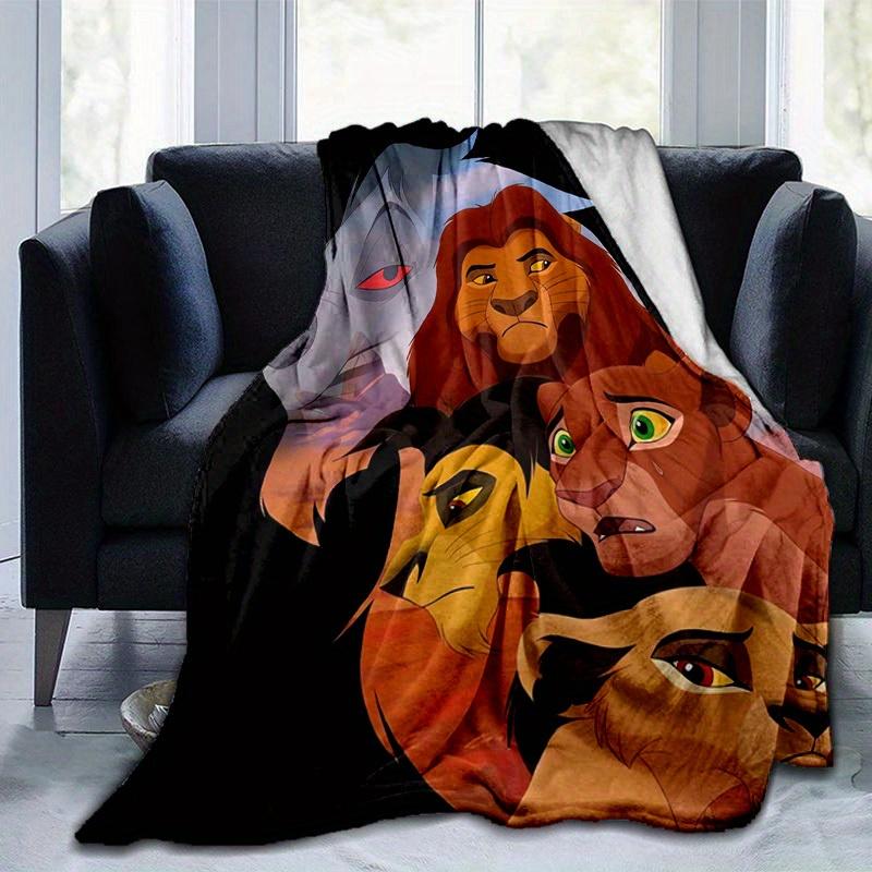 1pc. Cartoon Lion King Blanket, Soft Throw for Home Decor, Perfect Gift for Friends and Family, Seasonal Use, Cozy and Warm Blankets for Cou