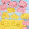 Yousheng 1 Set Cookie Cutter Car Pattern Clear Texture PP Sweet Pastry Biscuit Mold for Party